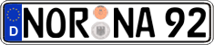 German license plate, Regular plates