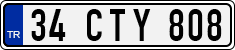 License plate of Turkey, Regular plates