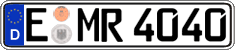German license plate, Regular plates