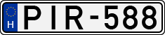 license plates of Hungary, Cars (1990)