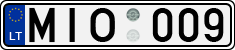License plate of Lithuania, Cars