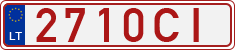 License plate of Lithuania, Transit plates