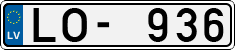 License plate of Latvia, Regular car plates