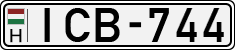 license plates of Hungary, Cars (1990)