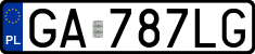 License plates of Poland, Regular car plates
