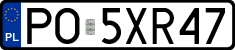 License plates of Poland, Regular car plates