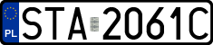 License plates of Poland, Regular car plates
