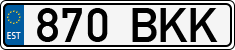 License plate of Estonia, Regular car plates