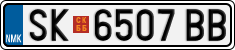 License plate of North Macedonia, Regular plates (2012)