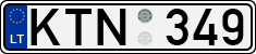 License plate of Lithuania, Cars