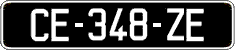 French license plate, SIV (oldtimers)