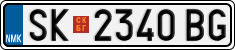 License plate of North Macedonia, Regular plates (2012)