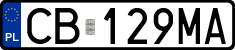 License plates of Poland, Regular car plates