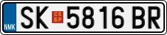 License plate of North Macedonia, Regular plates (2012)