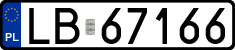 License plates of Poland, Regular car plates