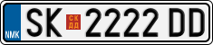 License plate of North Macedonia, Regular plates (2012)