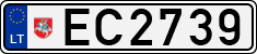 License plate of Lithuania, Electric vehicles