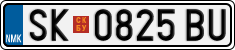 License plate of North Macedonia, Regular plates (2012)