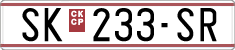 License plate of North Macedonia, Regular plates (1993)