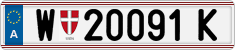 License plate of Austria, Regular plates