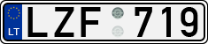 License plate of Lithuania, Cars