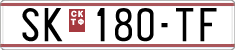License plate of North Macedonia, Regular plates (1993)