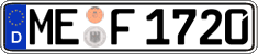 German license plate, Regular plates
