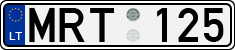 License plate of Lithuania, Cars