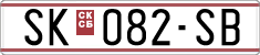 License plate of North Macedonia, Regular plates (1993)