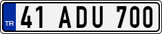 License plate of Turkey, Regular plates