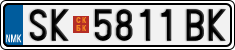 License plate of North Macedonia, Regular plates (2012)