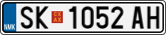 License plate of North Macedonia, Regular plates (2012)
