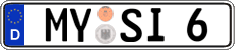 German license plate, Regular plates