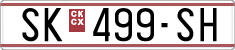 License plate of North Macedonia, Regular plates (1993)