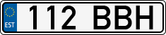 License plate of Estonia, Regular car plates