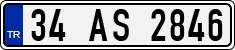 License plate of Turkey, Regular plates