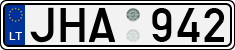 License plate of Lithuania, Cars