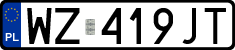 License plates of Poland, Regular car plates