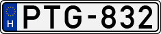 license plates of Hungary, Cars (1990)