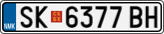 License plate of North Macedonia, Regular plates (2012)
