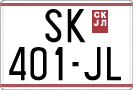 License plate of North Macedonia, Regular plates (1993)