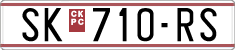 License plate of North Macedonia, Regular plates (1993)