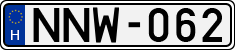 license plates of Hungary, Cars (1990)