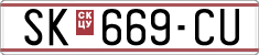 License plate of North Macedonia, Regular plates (1993)