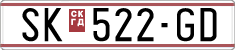 License plate of North Macedonia, Regular plates (1993)