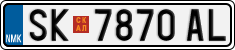 License plate of North Macedonia, Regular plates (2012)