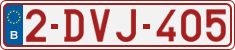 License plate of Belgium, Regular plates (2010)