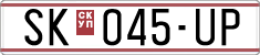 License plate of North Macedonia, Regular plates (1993)
