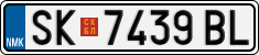 License plate of North Macedonia, Regular plates (2012)