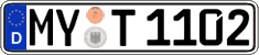 German license plate, Regular plates